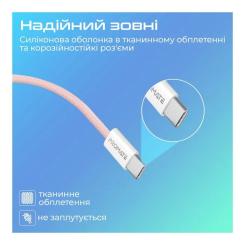 Дата кабель Promate USB-C to USB-C 1.2m Фото 5
