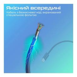 Дата кабель Promate USB-C to Lightning 1.2m Фото 4