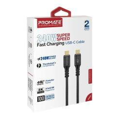 Дата кабель Promate USB-C to USB-C 2.0m Фото 1