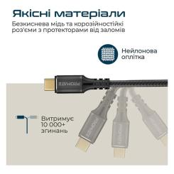 Дата кабель Promate USB-C to USB-C 2.0m Фото 5