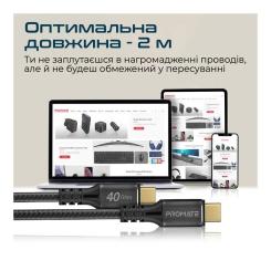 Дата кабель Promate USB-C to USB-C 2.0m Фото 6