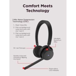 Наушники Lenovo Wireless VoIP Headset (Teams) Black Фото 3