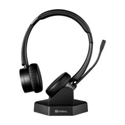 Наушники Sandberg Wireless Office Headset Pro+ Bluetooth Black Фото 1