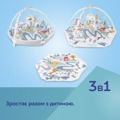 Детский коврик Canpol 0 Safari - серый Фото 10