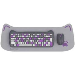 Комплект Canyon HSET-W6 Kitty Edition Wireless UA Violet Фото