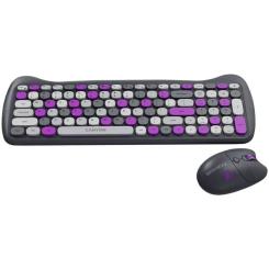 Комплект Canyon HSET-W6 Kitty Edition Wireless UA Violet Фото 2