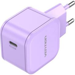Зарядное устройство Vention 1xUSB-C 20W PD3.0/QC3.0 Purple Фото