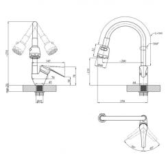 Смеситель Agua Sevilla-C039AMR Фото 6