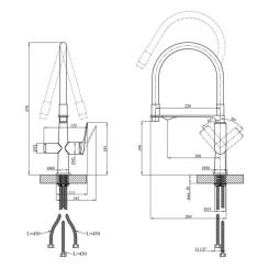 Смеситель Kroner Graz-GRP03815 Фото 8
