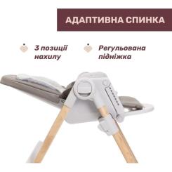 Стульчик для кормления Chicco Polly Armonia серый Фото 3