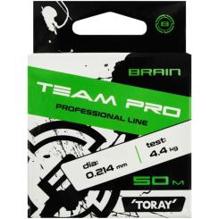 Леска Brain Team Pro 50m (clear) 0.214mm 4.4kg Фото 1