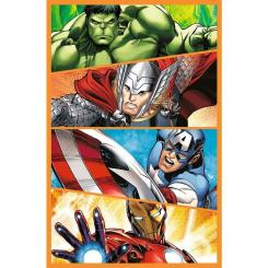 Пазл Trefl The Avengers Дни наполнены действиями 3x80 Фото 1
