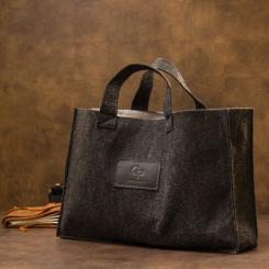 Сумка Grande Pelle Кожаная мужская Коричневая Фото 10