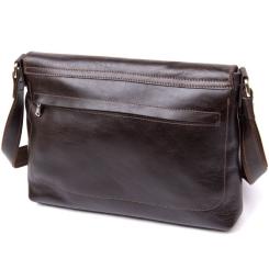 Сумка Grande Pelle Кожаная мужская Коричневая Фото 1