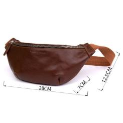 Сумка Grande Pelle Поясная Рыжая Фото 2