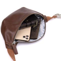 Сумка Grande Pelle Поясная Рыжая Фото 5