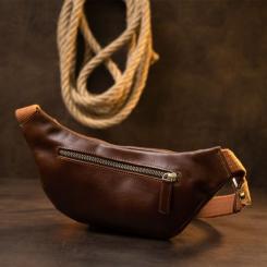 Сумка Grande Pelle Поясная Рыжая Фото 8