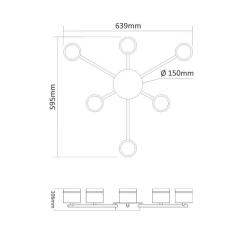 Светильник Videx під лампу 6xGX53 накладний Фото 1