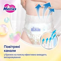 Подгузники Merries розмір M (6-11 кг) трусики 62 шт Фото 9