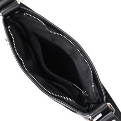 Сумка Shvigel Кожаная через плечо Черная Фото 3