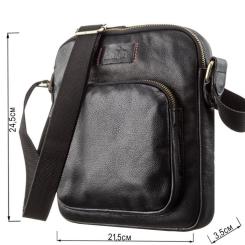 Сумка Shvigel Мужская кожаная Черная Фото 2