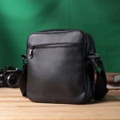 Сумка Shvigel Из зернистой натуральной кожи Черная Фото 9