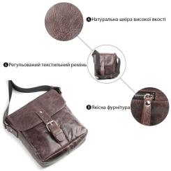 Сумка Shvigel Кожаная Коричневая Фото 3