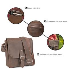 Сумка Shvigel Из винтажной кожи Коричневая Фото 2