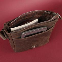 Сумка Shvigel Из винтажной кожи Коричневая Фото 4