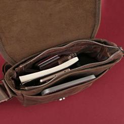 Сумка Shvigel Из винтажной кожи Коричневая Фото 5