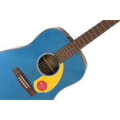 Гитара акустическая Fender CD-60S Blue Pearl w/Yellow Pickguard Фото 2
