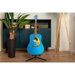 Гитара акустическая Fender CD-60S Blue Pearl w/Yellow Pickguard Фото 6