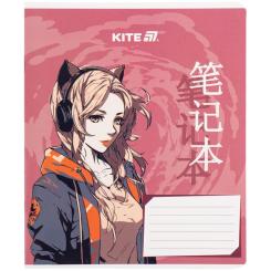 Тетрадь Kite Anime, 18 аркушів, клітинка Фото 5