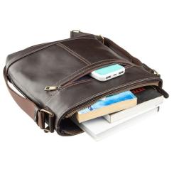 Сумка Shvigel В гладкой коже Коричневая Фото 4