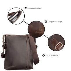 Сумка Shvigel Кожаная Коричневая Фото 3