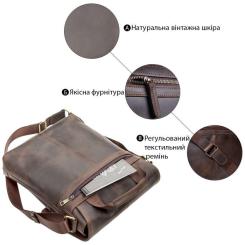 Сумка Shvigel Кожаная Коричневая Фото 3