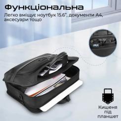 Сумка для ноутбука Promate 15.6" Paramount-MB Black Фото 1