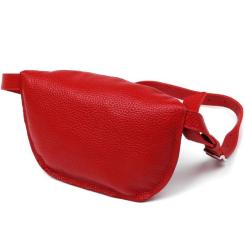 Сумка Shvigel Кожаная на пояс Красная Фото 1