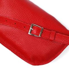 Сумка Shvigel Кожаная на пояс Красная Фото 5