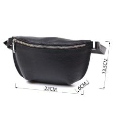 Сумка Shvigel Кожаная бананка Черная Фото 2