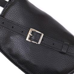 Сумка Shvigel Кожаная бананка Черная Фото 4