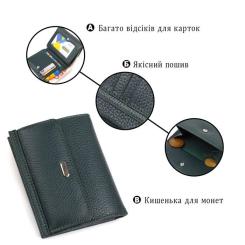 Кошелек Canpellini Из натуральной кожи флотар Зеленый Фото 3