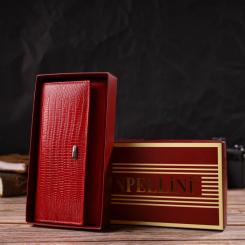 Кошелек Canpellini Из натуральной кожи Красный Фото 9