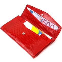 Портмоне Canpellini Из натуральной кожи Красное Фото 4