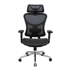 Офисное кресло Richman Эргостар Хром Synchro Сетка Черное Фото 1