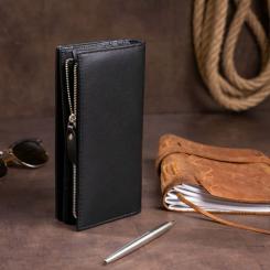 Кошелек ST Leather Кожаный женский Черный Фото 11