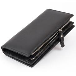 Кошелек ST Leather Кожаный женский Черный Фото 1