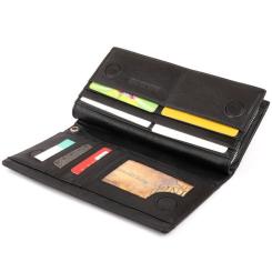 Кошелек ST Leather Кожаный женский Черный Фото 4