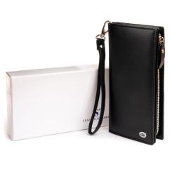 Кошелек ST Leather Кожаный женский Черный Фото 8