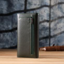 Кошелек ST Leather Из натуральной кожи Зеленый Фото 10